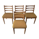 Set of Mid-Century Schreiber dining chairs 1960s-70s
