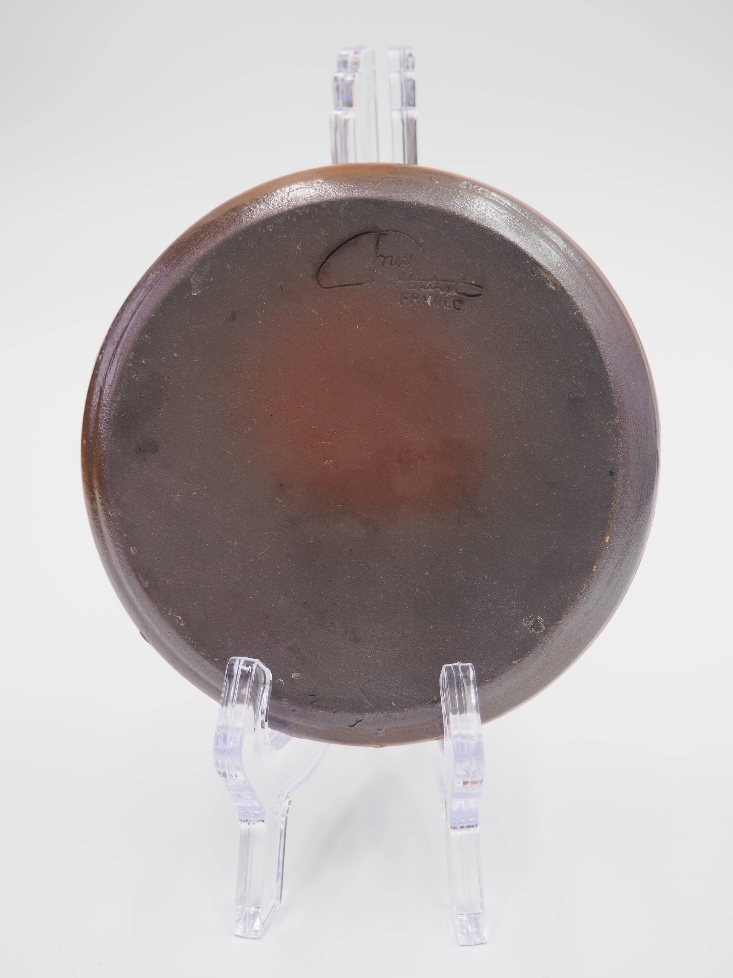 Stoneware candle holder