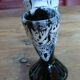 Vase double en céramique émaillée vintage