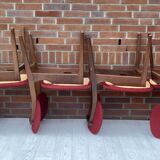 Lot of 4 middle century chairs