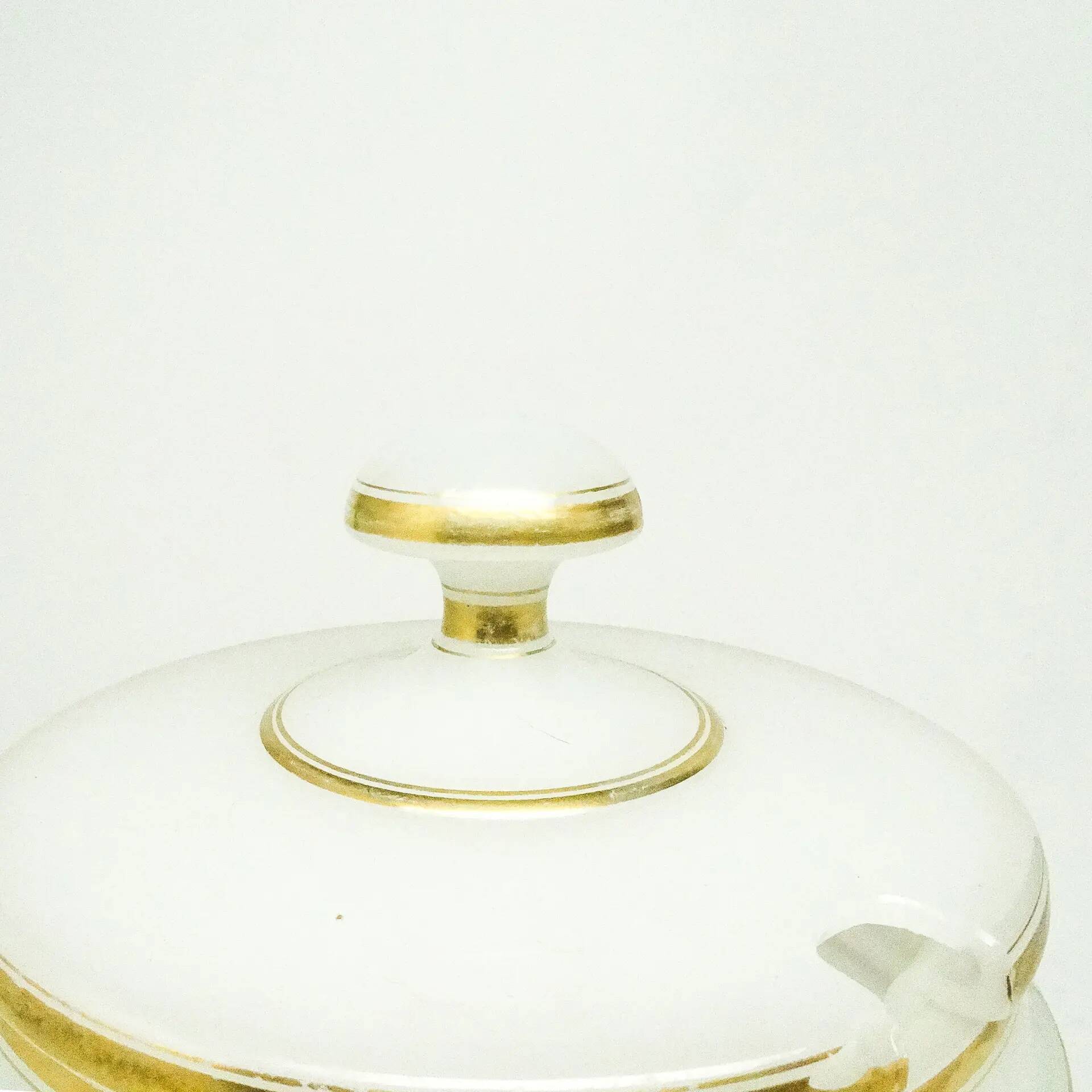 Punch bowl, Art Deco, glass, Bohemia, Czech Republic, 1930s