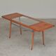 Table basse en bois, métal et verre par Jitona 1960