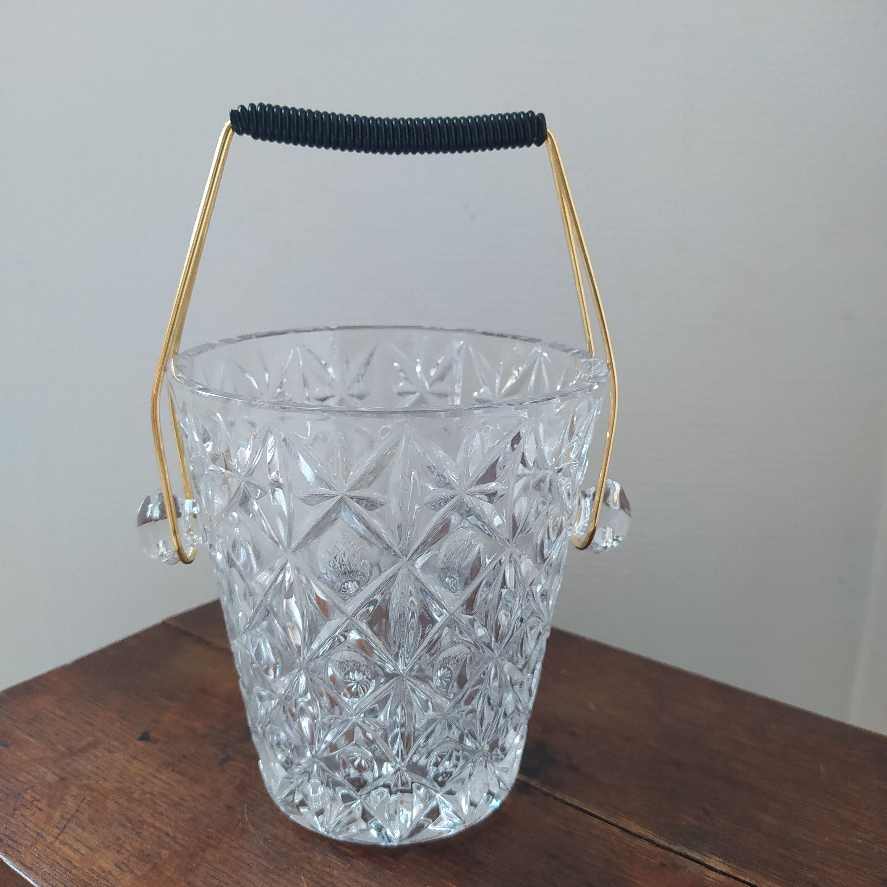 Crystal ice bucket 1950/1960