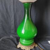 Lampe faience verte