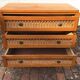 Commode vintage Années 60 Bois & Rotin