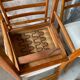 Lot de 4 chaises blanches scandinaves an50 vintage