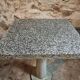 Table de bistrot de jardin industrielle avec plateau en terrazzo, France, milieu du XXe siècle