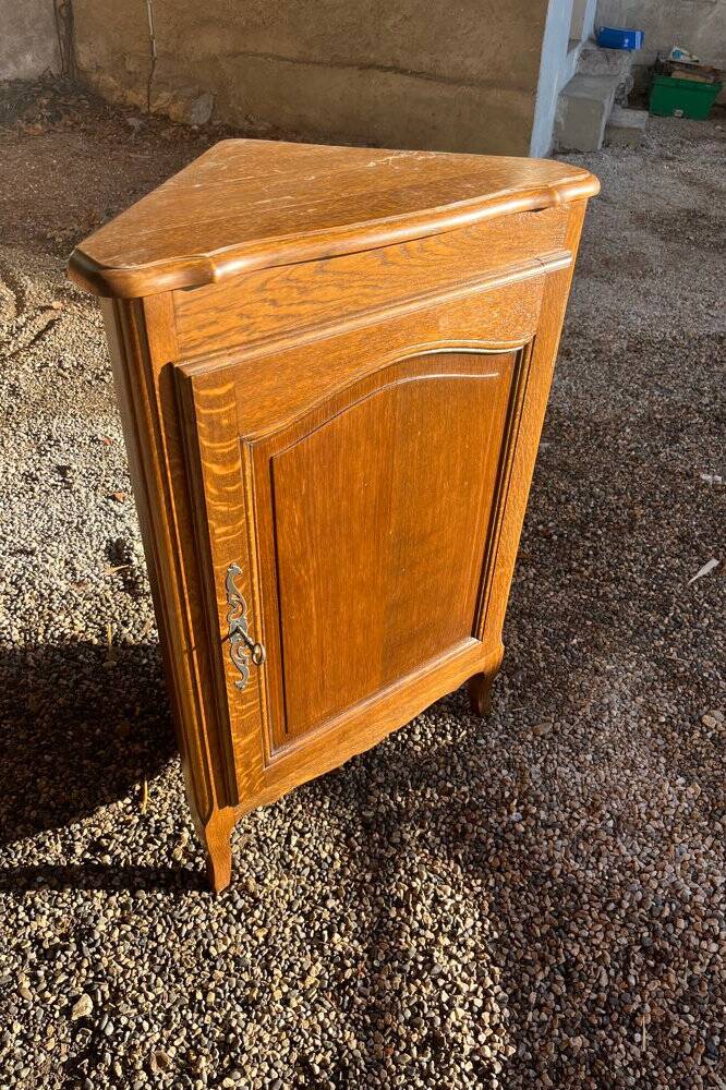 Vintage oak corner unit