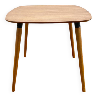 Table à manger scandinave, placage de teck