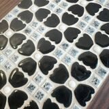 Vintage side table / vegetable table with tiles