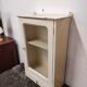 Wall-mounted cabinet with glazed pharmacy in vintage wood