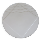 6 Assiettes  plates Salins Studio  lignes courbes  Vintage 1980 style Memphis design Pierre Cazenove