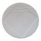 6 Flat plates Salins Studio curved lines Vintage 1980 style Memphis design Pierre Cazenove