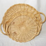 3-course wicker set with handles