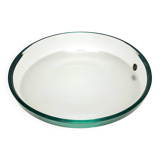 Elegant Thick Glass Centerpiece / Trinket Bowl attr. to Fontana Arte, Italy