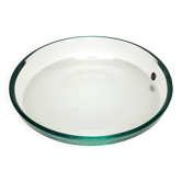 Elegant Thick Glass Centerpiece / Trinket Bowl attr. to Fontana Arte, Italy