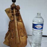 Lampe 3 violon sculpté signé f.conte