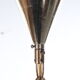 Vintage Hanging lamp Hollywood Regency style with white mixed glass ball.