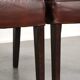 Beautiful and comfortable set of 6 sheepskin dining chairs in English style