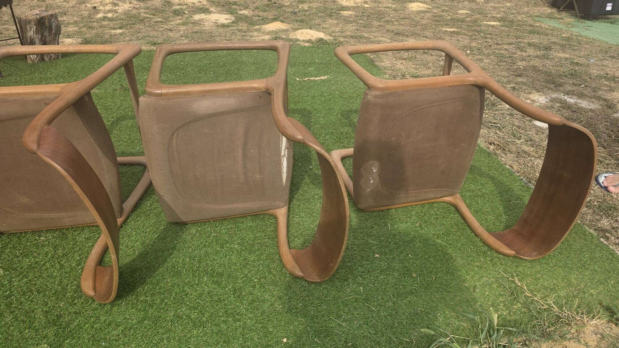 4 chaises Baumann modèle Traîneau
