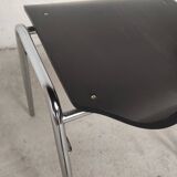 6 chaises plywood et chrome