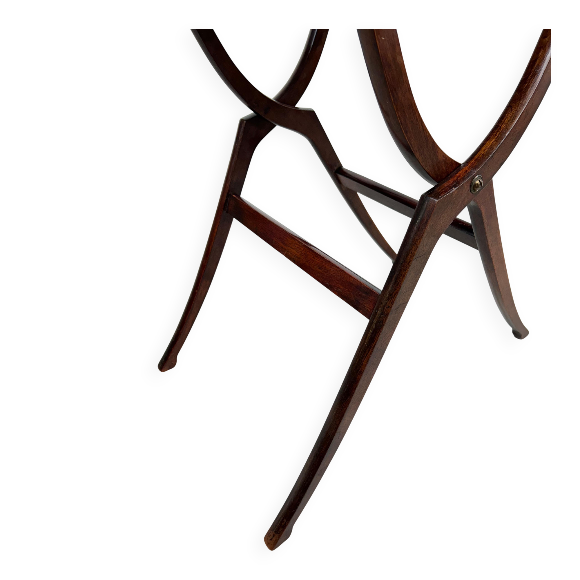 Folding table in mahogany in the style of the Vienna Secession.