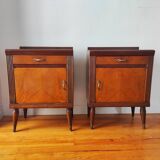 Paire de tables de chevet Italienne de 1950