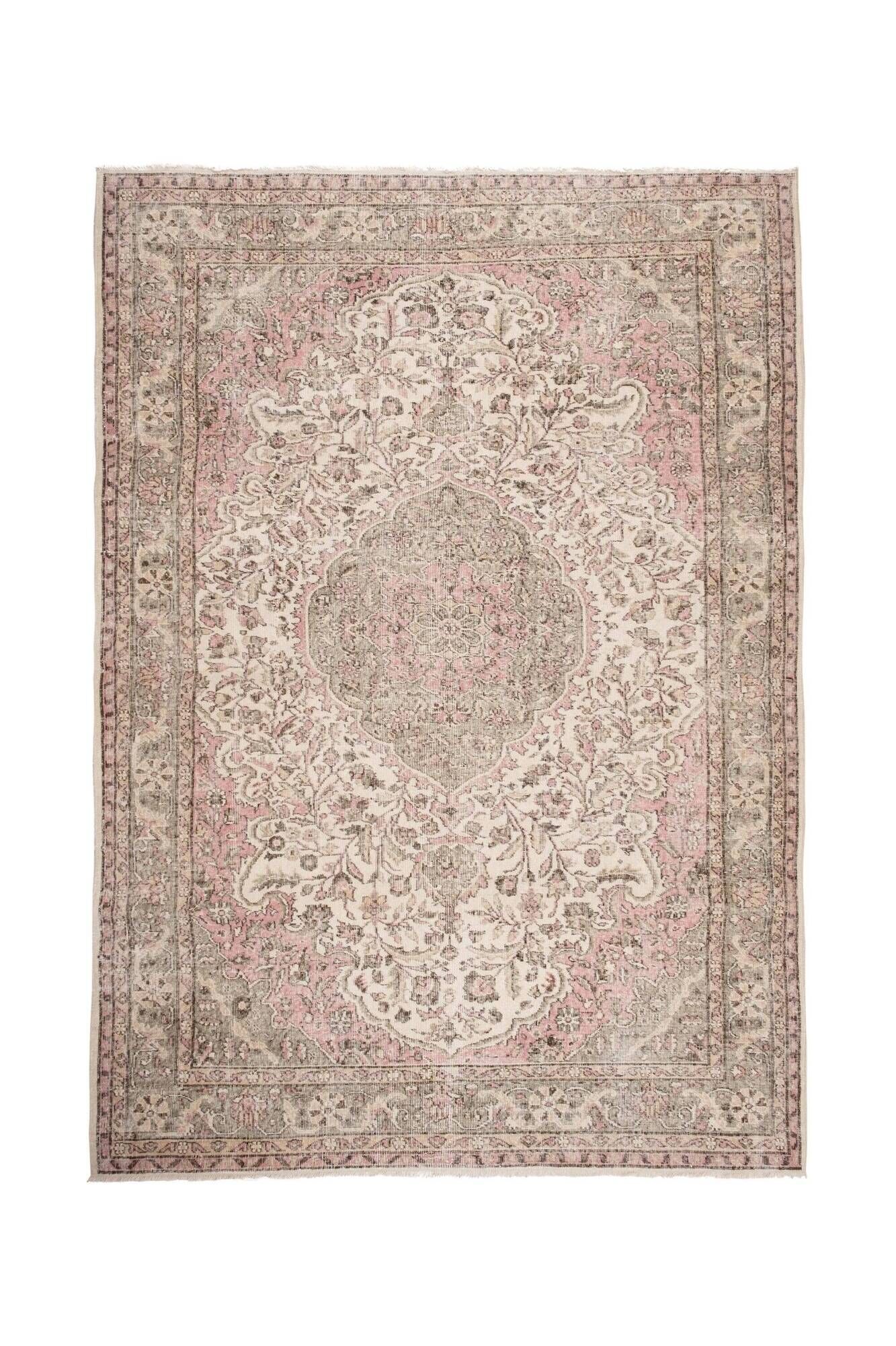 Vintage Turkish handmade rug 211x300 cm