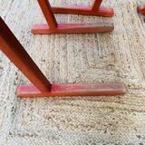 Set of 4 red chairs