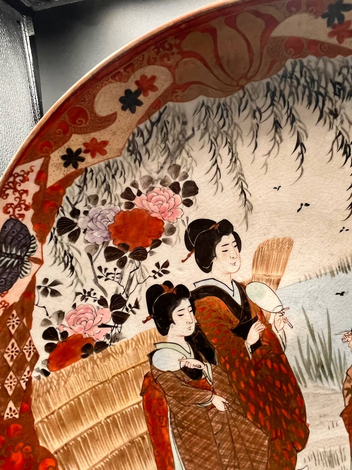 Ancient Japanese porcelain plate – Meiji period, 19th century