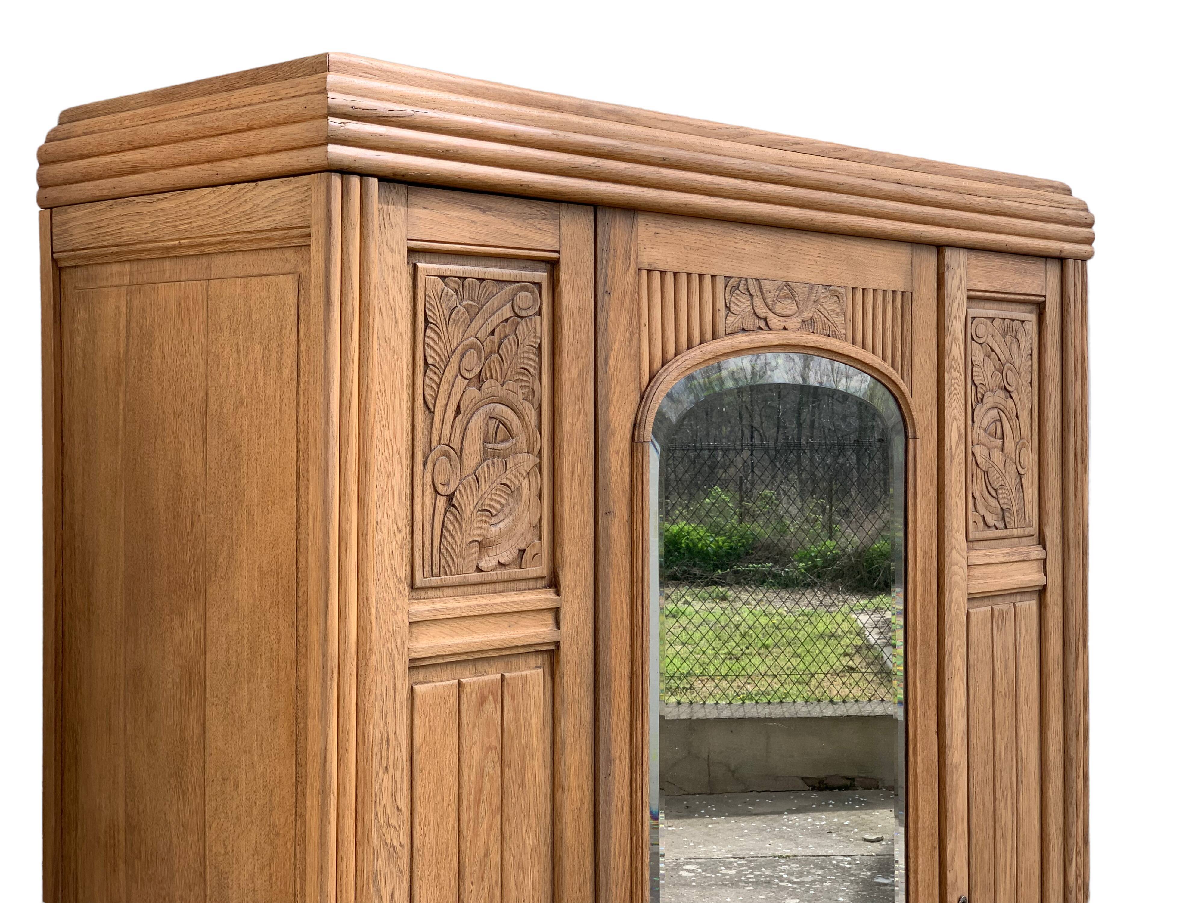 Parisian wardrobe raw wood 1920