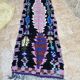Vintage Berber Boucherouite hallway rug: Handwoven Moroccan rug.