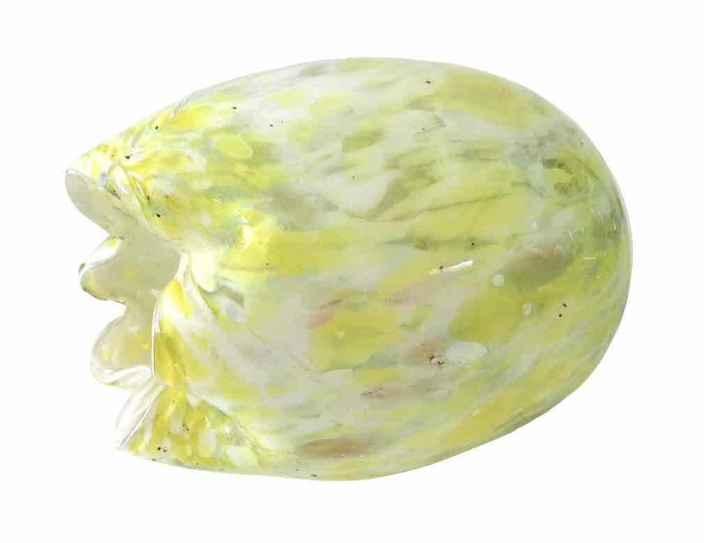 Vase Clichy 1930 verre soufflé moucheté