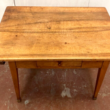 Rustic desk table in solid walnut XIX century