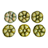 Set of 6 oyster plates Vallauris