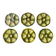 Ensemble de 6 assiettes à huîtres Vallauris