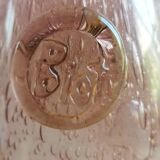 Biot bubble glass bottle