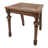 Tabouret vintage tressé viennois tourné table d'appoint vieux tabouret de piano banc de piano orneme
