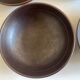 set of 4 plates cap in Scandinavian potter's sandstone Sweden 1960