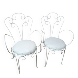 Fauteuils (2) anciens - fer
