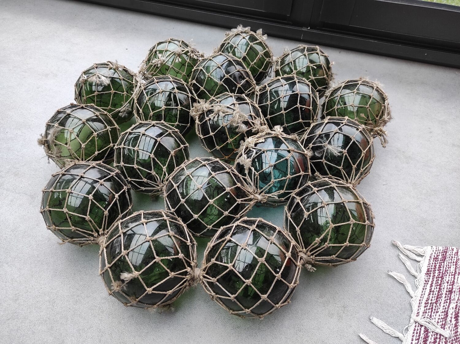 Fishermen's glass floats