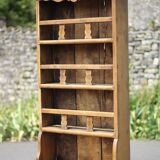 Old wooden dresser, standing shelf, vintage wooden furniture, kitchen, country, chalet, decoration