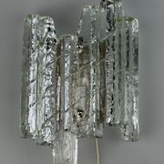 Wall lamp Wall Sconce Fischer Leuchten Germany Ice Glas Design