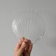 Coupelle coquillage en verre vintage