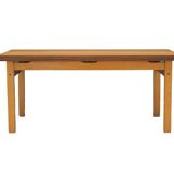 Table en hêtre, design danois, années 1980, fabricant : OFM