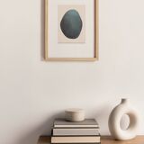 Abstract painting on paper B329 signed eawy