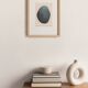 Abstract painting on paper B329 signed eawy