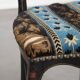 Chaise ancienne française Napoléon III incrustée de nacre