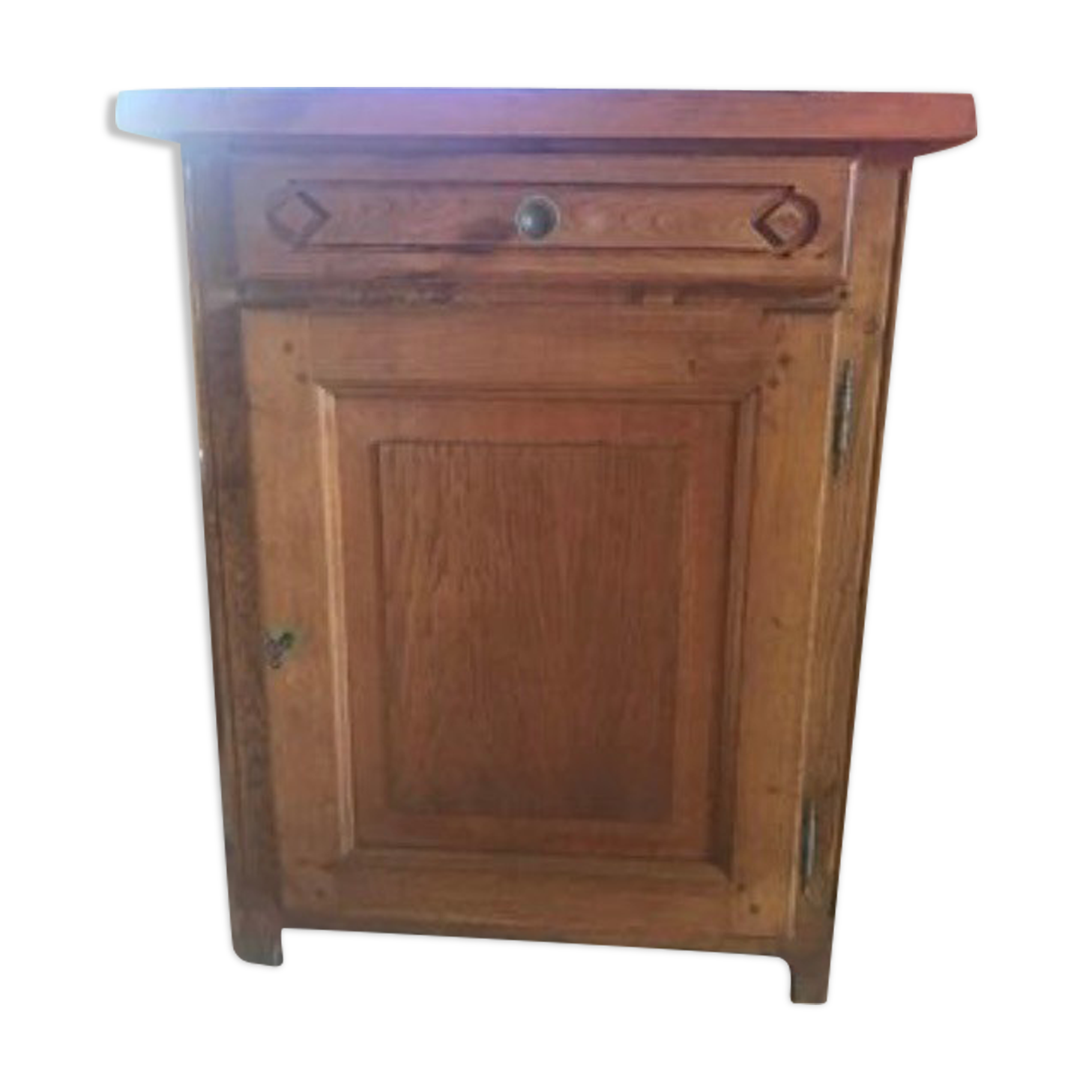 Solid oak TV cabinet