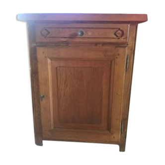 Solid oak TV cabinet